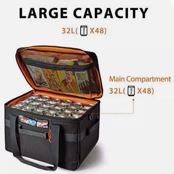 TOURIT Cooler Bag 48-Can Insulated Soft Cooler Large Collapsible Cooler Bag - Picture 6 of 14